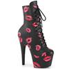 Pleaser - ADORE1020KISSES Bottes de plateforme, Pole dance chaussures - Noir Product image